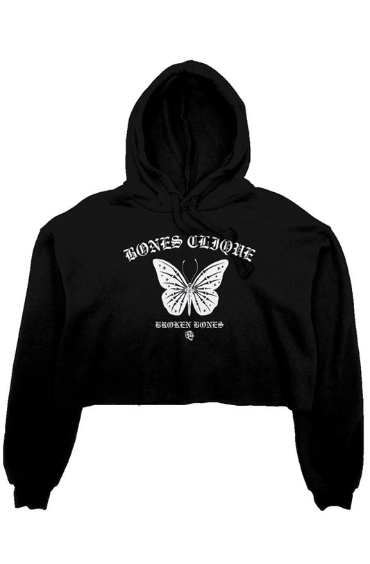 “Wings of Death” cropped hoodie