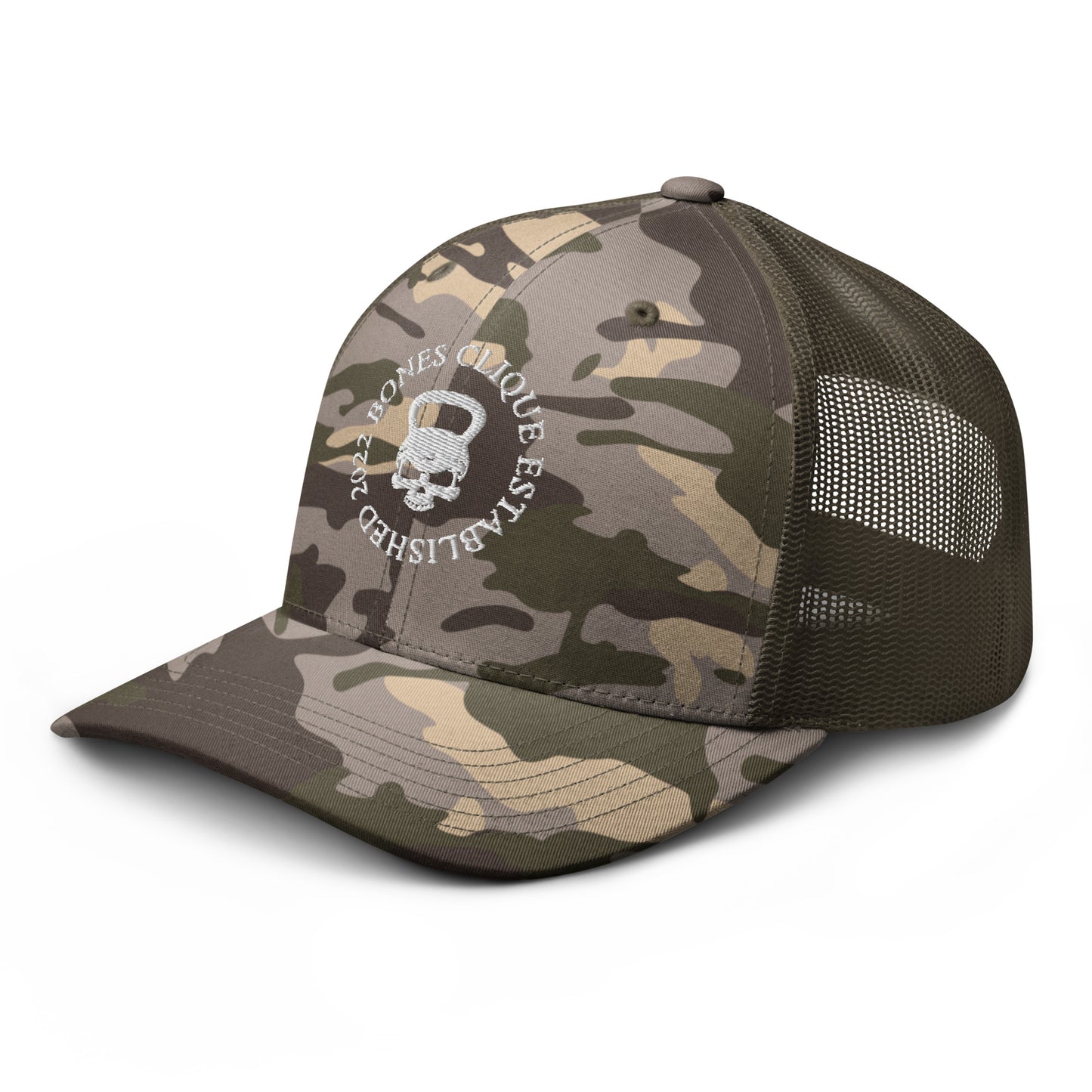 EST. Camo Trucker Cap