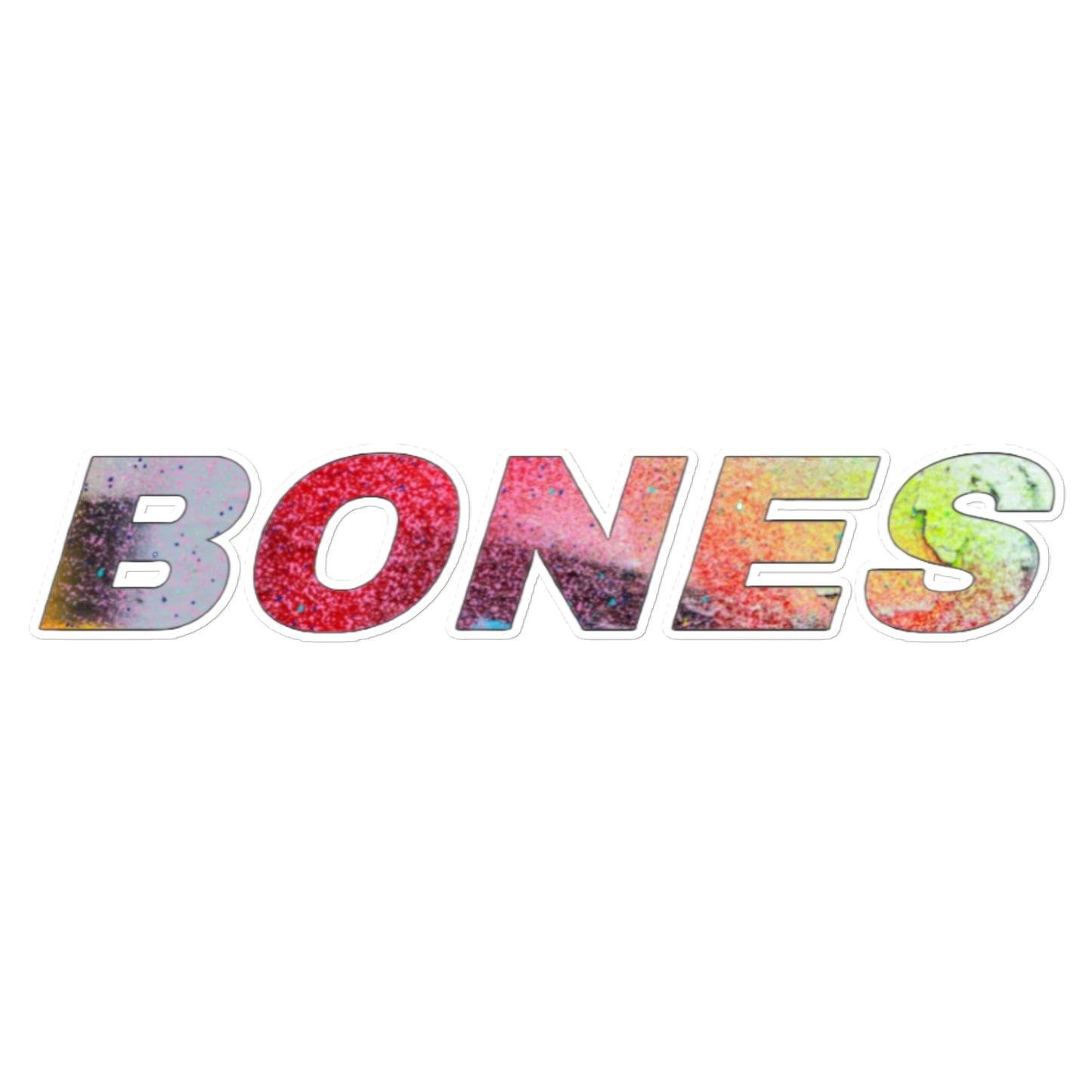 BONES Tie Dye Sticker