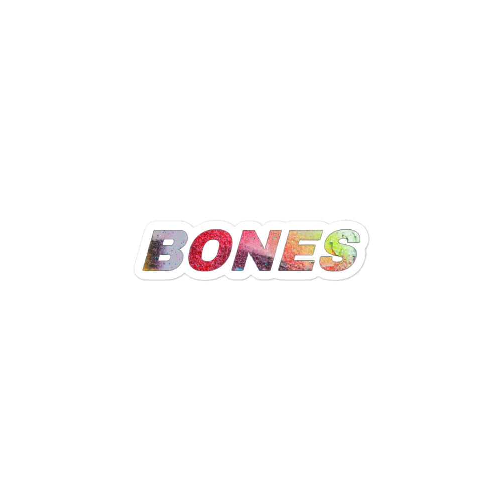 BONES Tie Dye Sticker