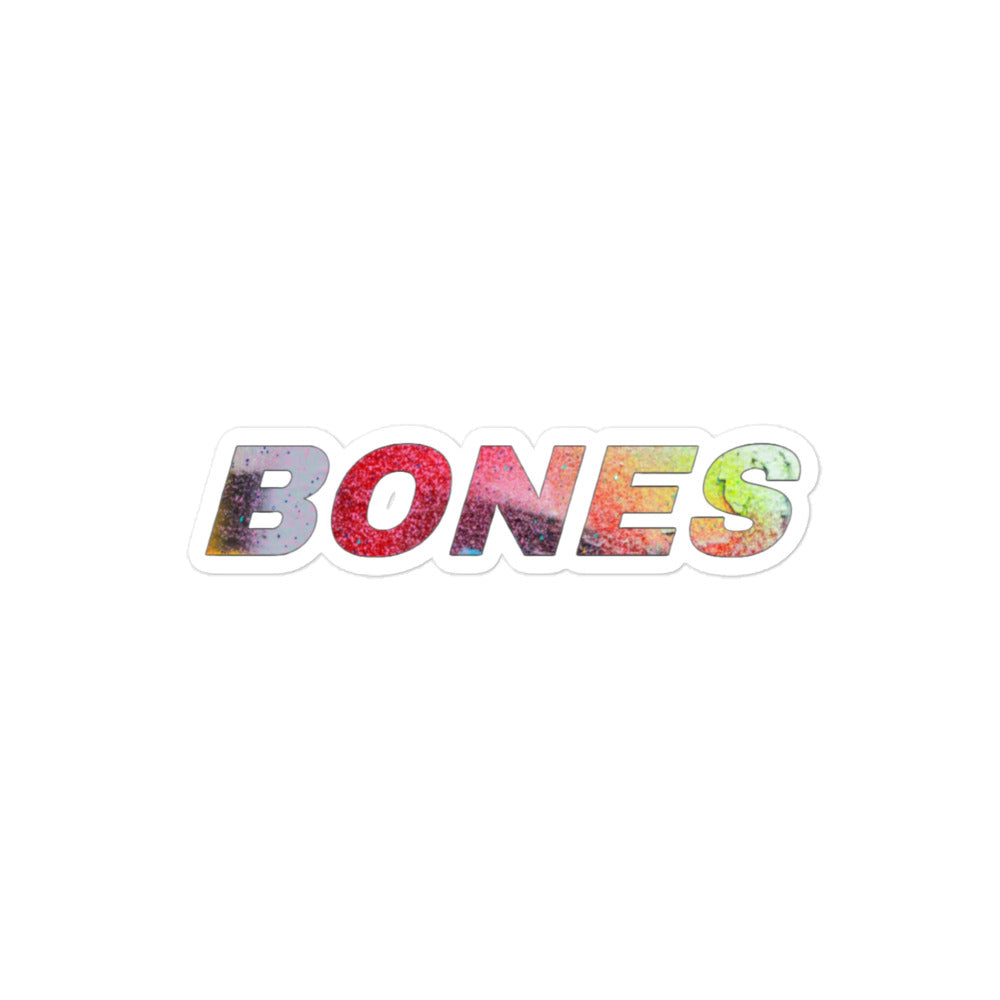 BONES Tie Dye Sticker