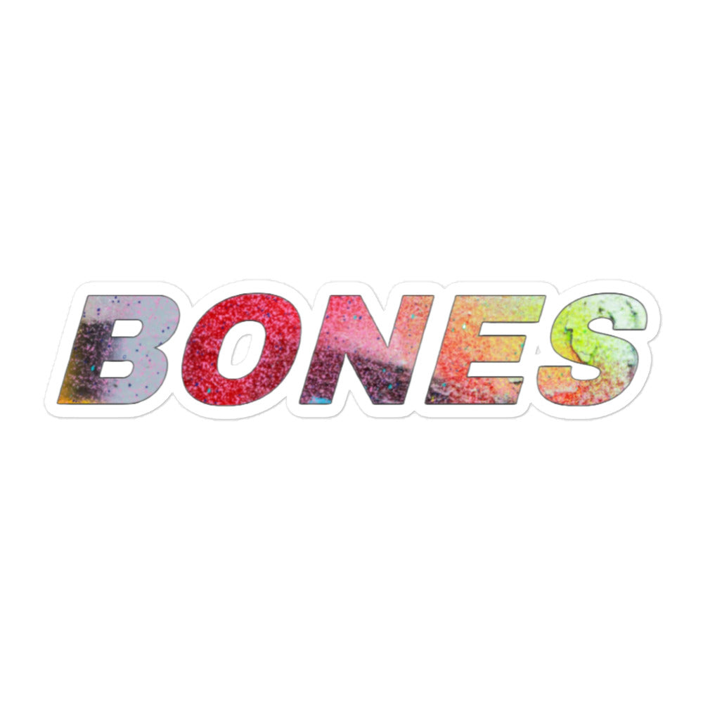 BONES Tie Dye Sticker